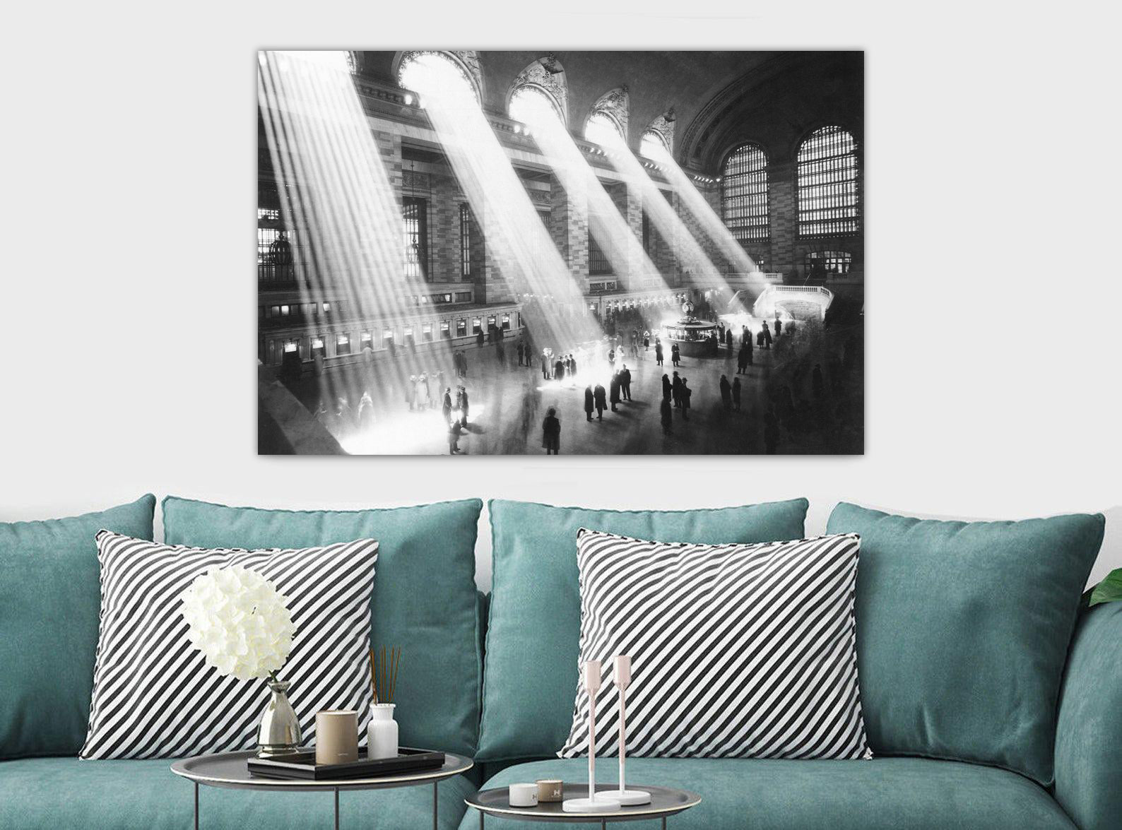 Grand Central Station New York - 1913 - Canvas Wall Art Framed Print - Various Sizes