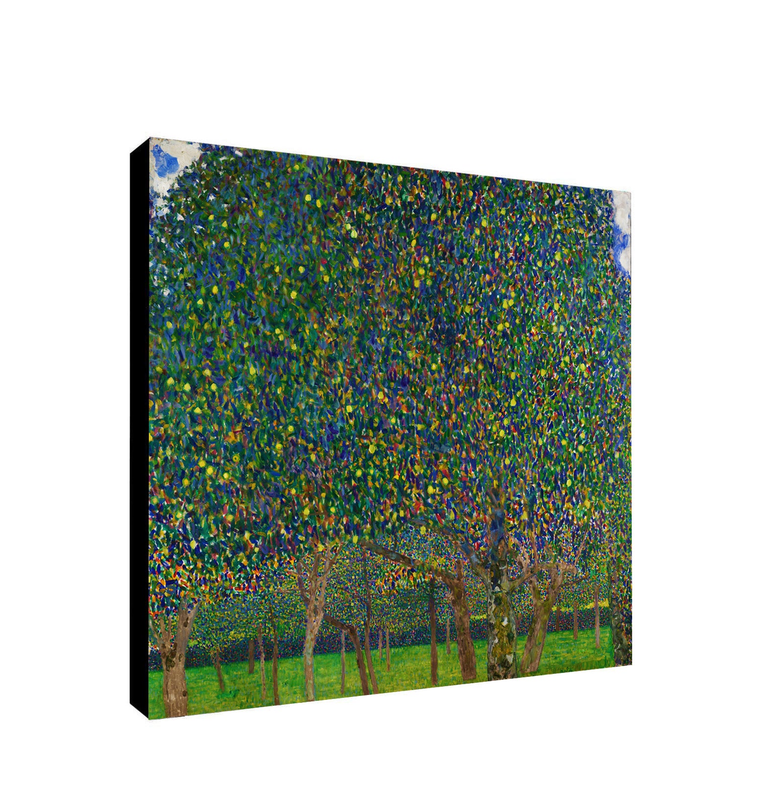 Pear Tree By Gustav Klimt - Framed Canvas Wall Art Print - Various Sizes