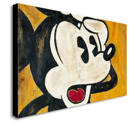 Mickey Mouse Vintage Canvas Wall Art Print - Various Sizes