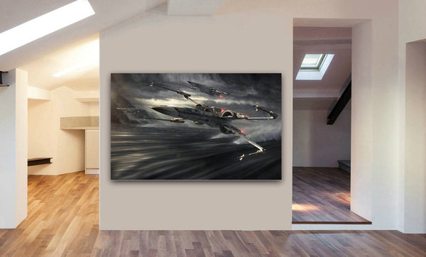 X Wing Star Wars Canvas Wall Art Print - Various Sizes