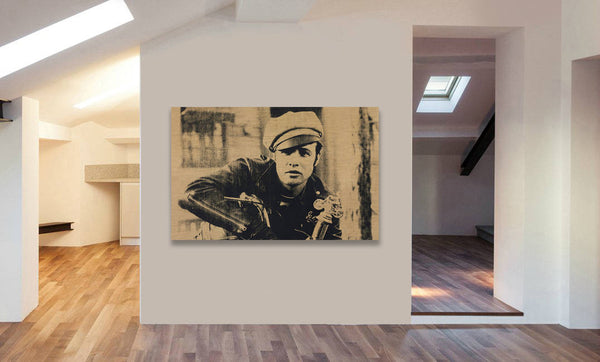 Marlon Brando - Andy Warhol Canvas Wall Art Print - Various Sizes