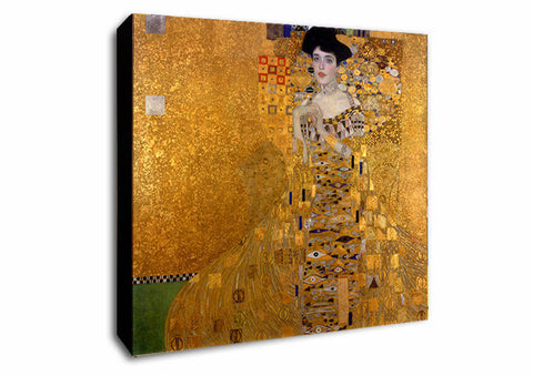 Lady By Gustav Klimpt Canvas Wall Aart Print - Various Sizes