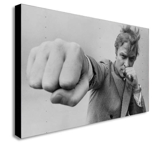 Michael Caine Actor Icon Retro Canvas Wall Art Print - Various Sizes