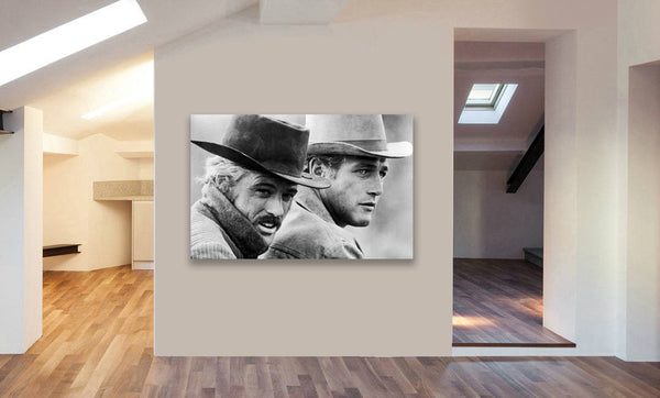 Butch Cassidy and the Sundance Kid Canvas Wall Framed Art Print - Various Sizes