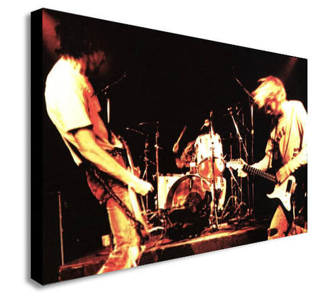 Nirvana Grunge Rock Band - Live Canvas Wall Art Print - Various Sizes
