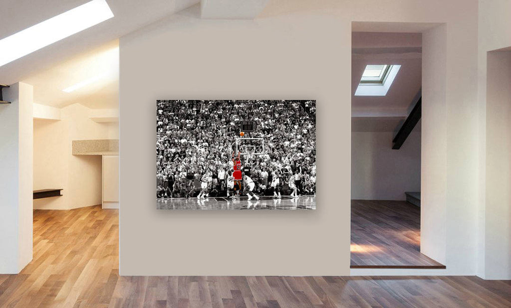 Michael jordan clearance last shot canvas