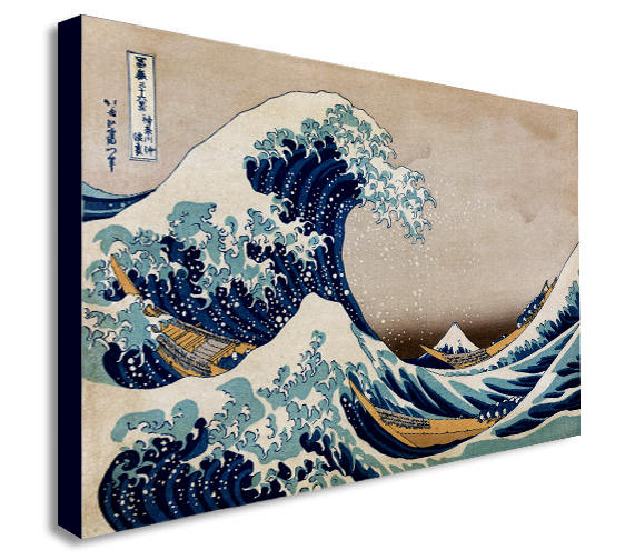 The Great Wave off Kanagawa Canvas Wall Art Print -Various Sizes