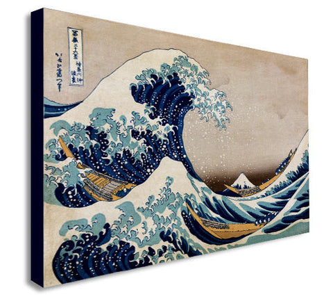 The Great Wave off Kanagawa Canvas Wall Art Print -Various Sizes