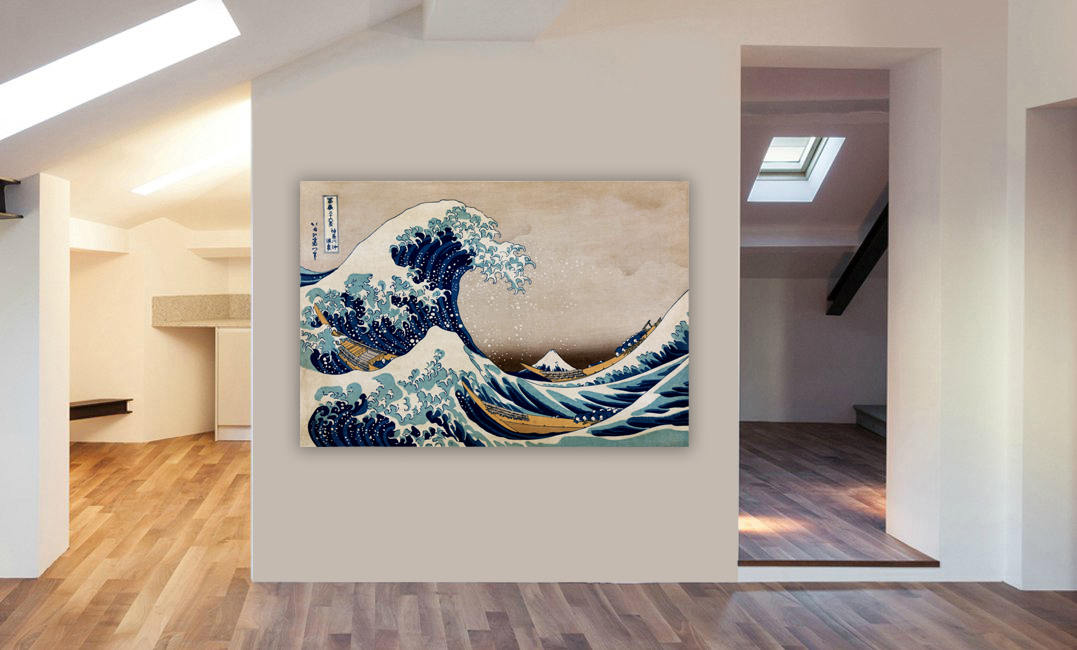 The Great Wave off Kanagawa Canvas Wall Art Print -Various Sizes