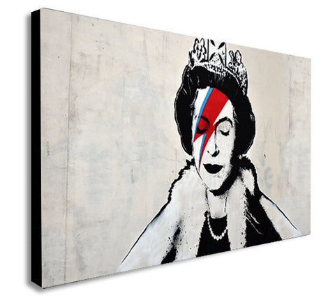 Banksy Ziggy Queen Canvas Wall Art Print - Various Sizes