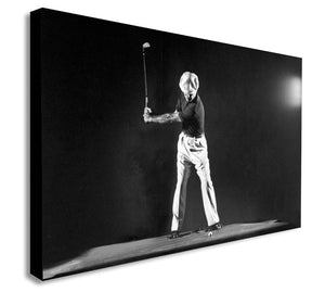 Ben Hogan - Iconic Golfer - Canvas Wall Art Framed Print  - Various sizes