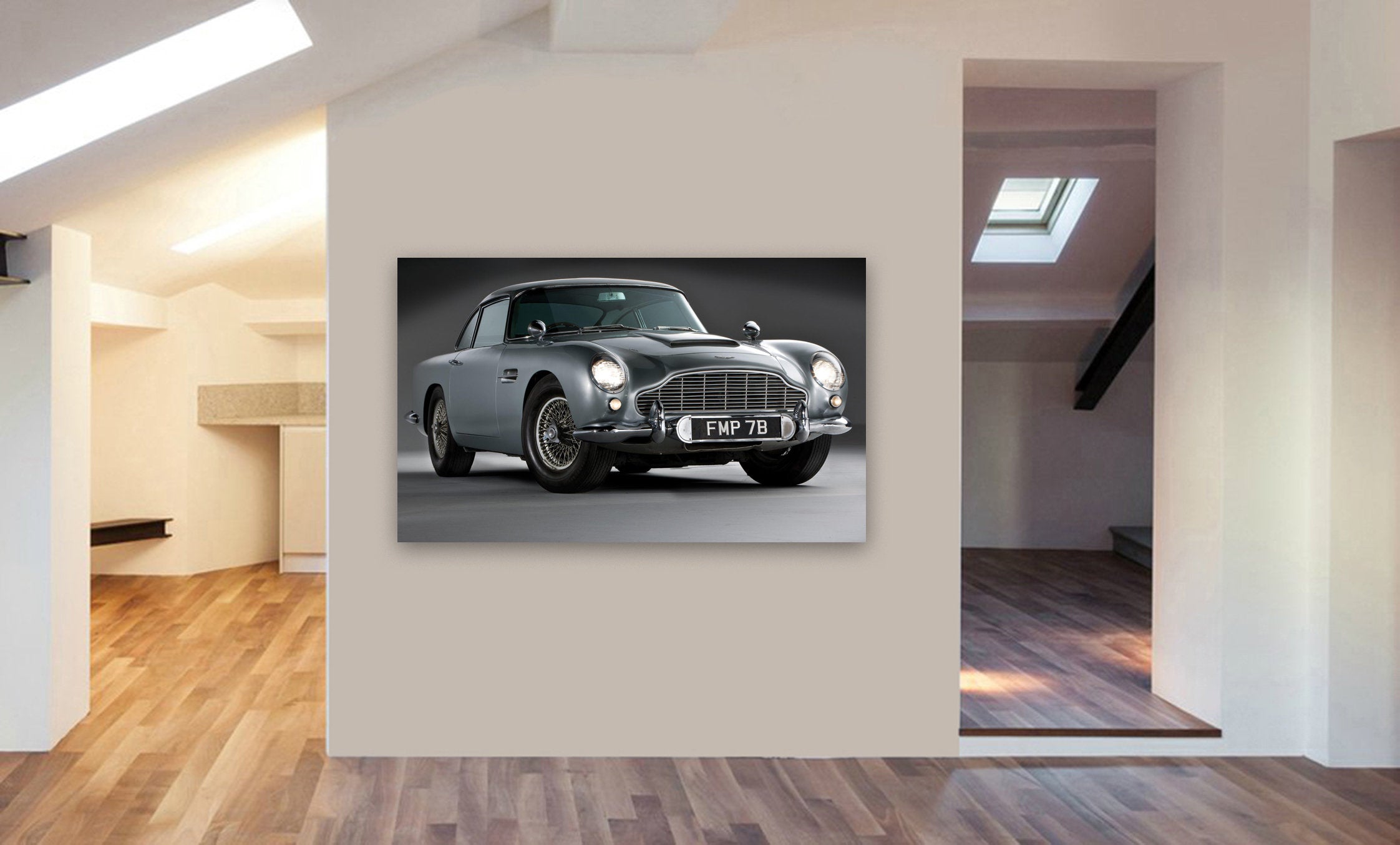 Aston Martin DB5 - James Bond - Canvas Wall Art Print - Various Sizes
