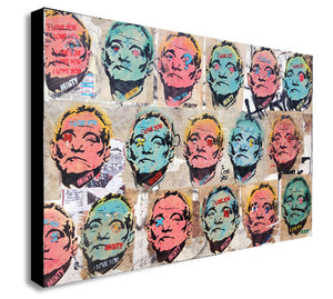 Bill Murray - Actor - Graffiti - Canvas Wall Art Print - Various Sizes