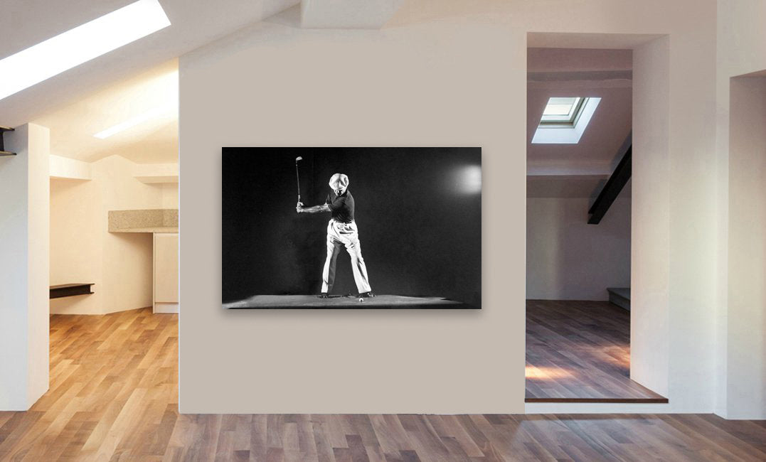 Ben Hogan - Iconic Golfer - Canvas Wall Art Framed Print  - Various sizes