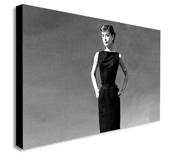 Audrey Hepburn - Canvas Wall Art Framed Print - Various Sizes