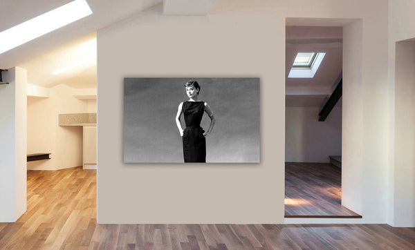 Audrey Hepburn - Canvas Wall Art Framed Print - Various Sizes