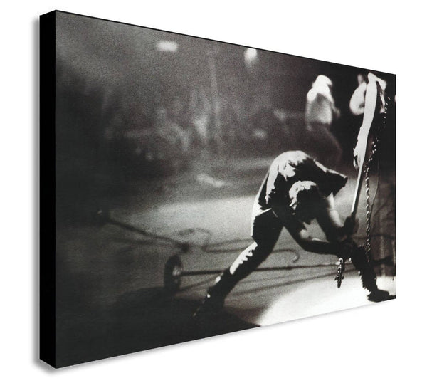 The Clash - London Calling - Canvas Wall Art Framed Print - Various Sizes