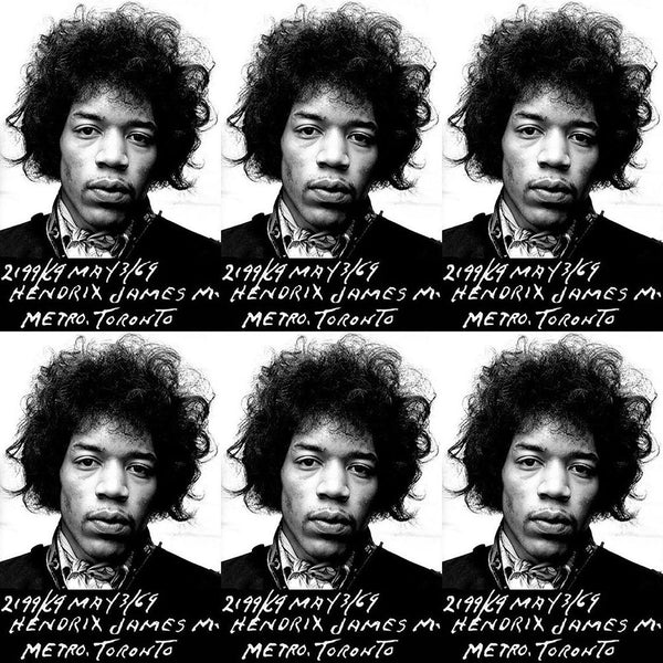 Jimi Hendrix Mugshot 1969  - Framed Canvas Wall Art Print - Various Sizes