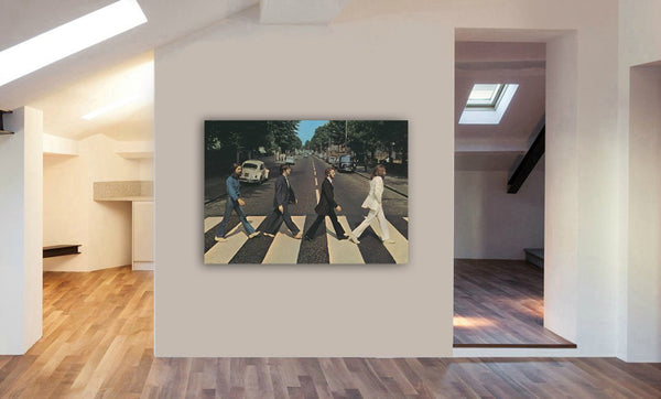 The Beatles Abbey Road - Canvas Wall Art Framed Print - Various Sizes