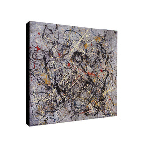 Jackson Pollock Number 18 Abstract - Framed Canvas Wall Art Print - Various Sizes
