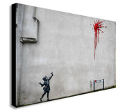 BANKSY - Valentine - Canvas Wall Art Framed Print - Various Sizes