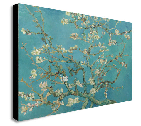 Van Gogh - Almond Blossom - Canvas Wall Art Framed  Print -Various Sizes