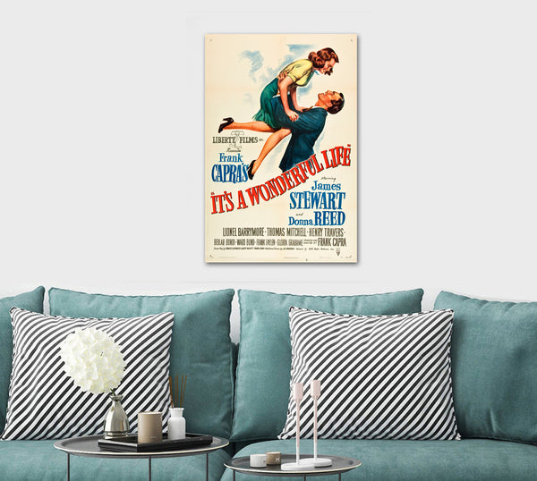 It's A Wonderful Life Movie Art - Canvas Wall Framed Print - Various Sizes