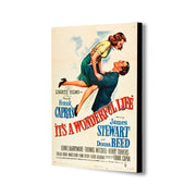 It's A Wonderful Life Movie Art - Canvas Wall Framed Print - Various Sizes